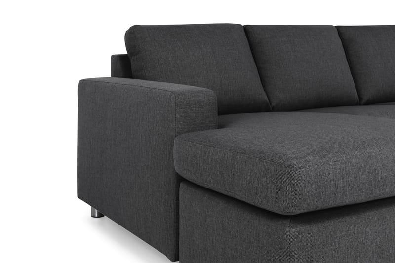 Crazy 4-sits Högervänd U-formad Large Soffa med Divan och Schäslong i Tyg - Mörkgrå - Möbler - Soffa - Divansoffa & schäslongsoffa - 4 sits soffa med divan