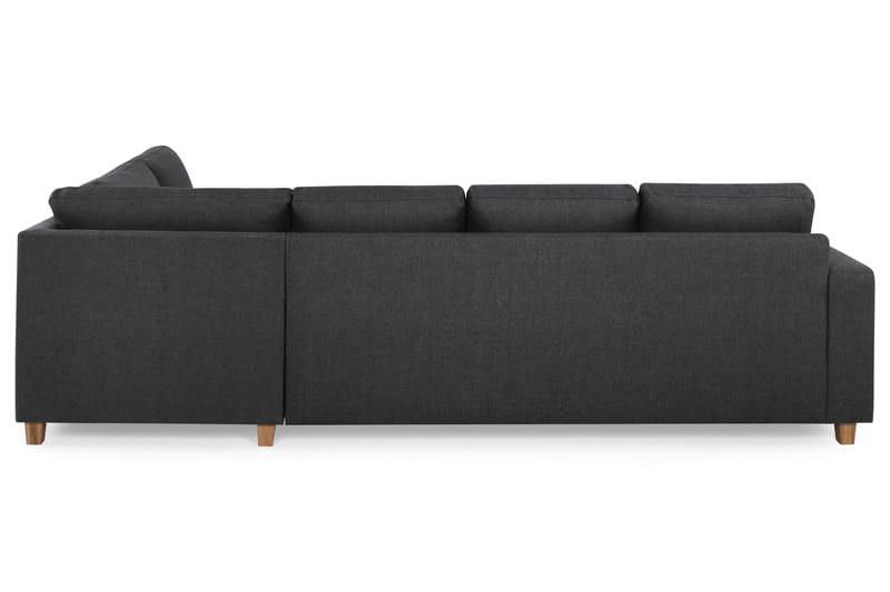 Crazy 4-sits Högervänd U-formad Large Soffa med Divan och Schäslong i Tyg - Mörkgrå - Möbler - Soffa - Divansoffa & schäslongsoffa - 4 sits soffa med divan