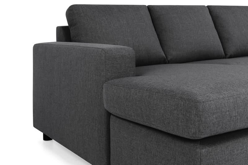 Crazy 4-sits Högervänd U-formad Large Soffa med Divan och Schäslong i Tyg - Mörkgrå - Möbler - Soffa - Divansoffa & schäslongsoffa - 4 sits soffa med divan