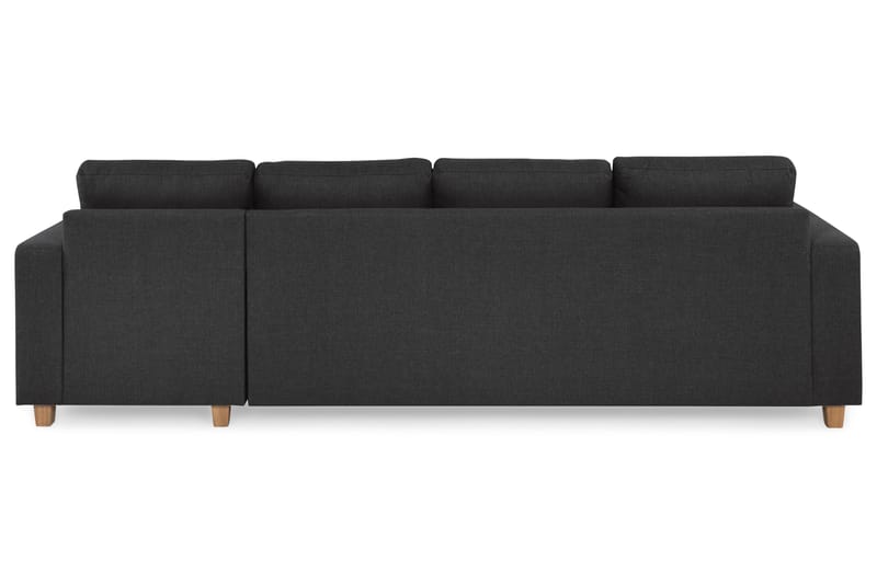 Crazy 4-sits Vändbar L-formad Divansoffa i Tyg - Antracit - Möbler - Soffa - Divansoffa & schäslongsoffa - 4 sits soffa med divan