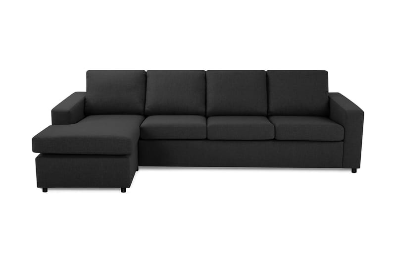 Crazy 4-sits Vändbar L-formad Divansoffa i Tyg - Antracit - Möbler - Soffa - Divansoffa & schäslongsoffa - 4 sits soffa med divan