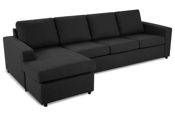 Crazy 4-sits Vändbar L-formad Divansoffa i Tyg - Antracit - Möbler - Soffa - Divansoffa & schäslongsoffa - 4 sits soffa med divan