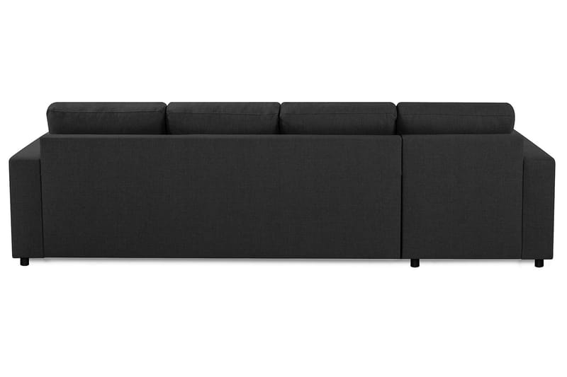 Crazy 4-sits Vändbar L-formad Divansoffa i Tyg - Antracit - Möbler - Soffa - Divansoffa & schäslongsoffa - 4 sits soffa med divan