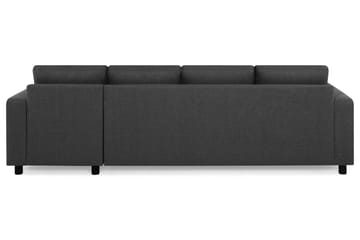 Crazy 4-sits Vändbar L-formad Divansoffa i Tyg - Antracit - Möbler - Soffa - Divansoffa & schäslongsoffa - 4 sits soffa med divan