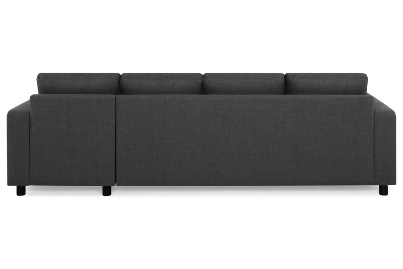Crazy 4-sits Vändbar L-formad Divansoffa i Tyg - Antracit - Möbler - Soffa - Divansoffa & schäslongsoffa - 4 sits soffa med divan