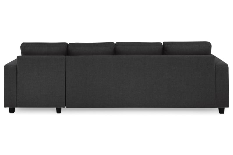 Crazy 4-sits Vändbar L-formad Divansoffa i Tyg - Antracit - Möbler - Soffa - Divansoffa & schäslongsoffa - 4 sits soffa med divan
