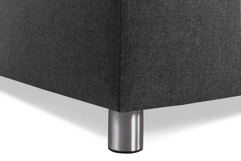 Crazy 4-sits Vändbar L-formad Divansoffa i Tyg - Antracit - Möbler - Soffa - Divansoffa & schäslongsoffa - 4 sits soffa med divan