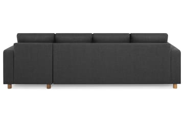 Crazy 4-sits Vändbar L-formad Divansoffa i Tyg - Antracit - Möbler - Soffa - Divansoffa & schäslongsoffa - 4 sits soffa med divan