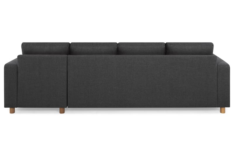 Crazy 4-sits Vändbar L-formad Divansoffa i Tyg - Antracit - Möbler - Soffa - Divansoffa & schäslongsoffa - 4 sits soffa med divan