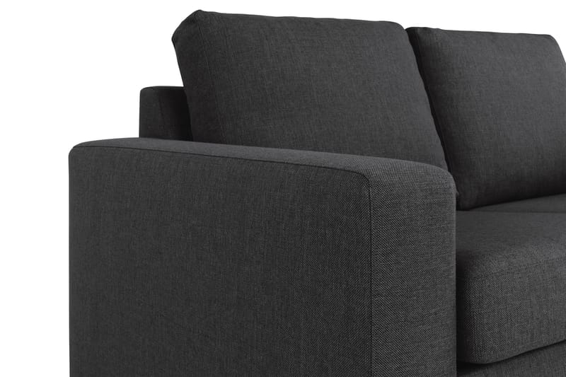 Crazy 4-sits Vändbar L-formad Divansoffa i Tyg - Antracit - Möbler - Soffa - Divansoffa & schäslongsoffa - 4 sits soffa med divan