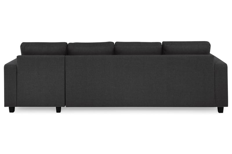 Crazy 4-sits Vändbar L-formad Divansoffa i Tyg - Antracit - Möbler - Soffa - Divansoffa & schäslongsoffa - 4 sits soffa med divan