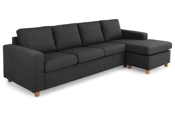 Crazy 4-sits Vändbar L-formad Divansoffa i Tyg - Antracit - Möbler - Soffa - Divansoffa & schäslongsoffa - 4 sits soffa med divan