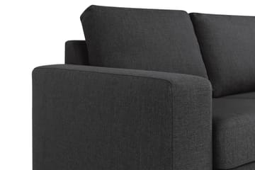 Crazy 4-sits Vändbar L-formad Divansoffa i Tyg - Antracit - Möbler - Soffa - Divansoffa & schäslongsoffa - 4 sits soffa med divan