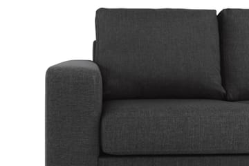 Crazy 4-sits Vändbar L-formad Divansoffa i Tyg - Antracit - Möbler - Soffa - Divansoffa & schäslongsoffa - 4 sits soffa med divan