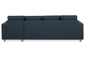 Crazy 4-sits Vändbar L-formad Divansoffa i Tyg - Blå - Möbler - Soffa - Divansoffa & schäslongsoffa - 4 sits soffa med divan