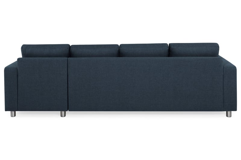 Crazy 4-sits Vändbar L-formad Divansoffa i Tyg - Blå - Möbler - Soffa - Divansoffa & schäslongsoffa - 4 sits soffa med divan