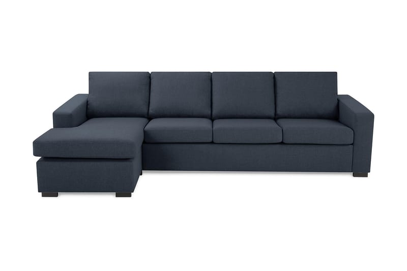 Crazy 4-sits Vändbar L-formad Divansoffa i Tyg - Blå - Möbler - Soffa - Divansoffa & schäslongsoffa - 4 sits soffa med divan