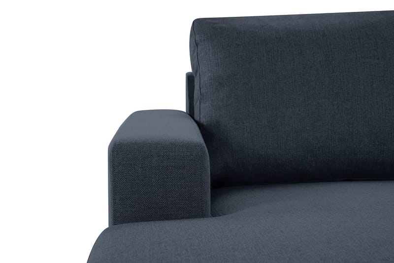 Crazy 4-sits Vändbar L-formad Divansoffa i Tyg - Blå - Möbler - Soffa - Divansoffa & schäslongsoffa - 4 sits soffa med divan