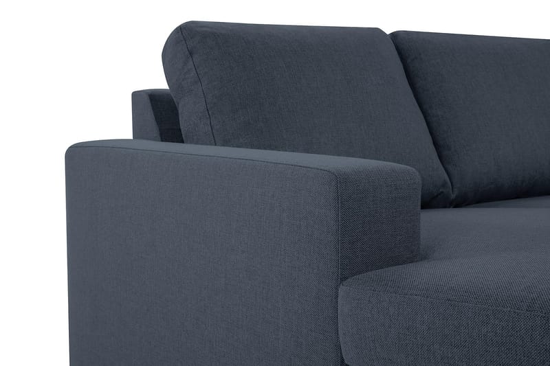 Crazy 4-sits Vändbar L-formad Divansoffa i Tyg - Blå - Möbler - Soffa - Divansoffa & schäslongsoffa - 4 sits soffa med divan