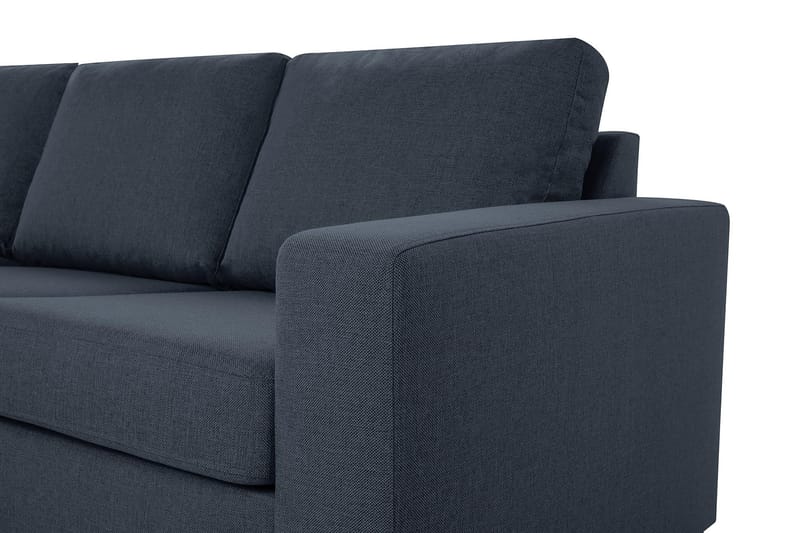 Crazy 4-sits Vändbar L-formad Divansoffa i Tyg - Blå - Möbler - Soffa - Divansoffa & schäslongsoffa - 4 sits soffa med divan