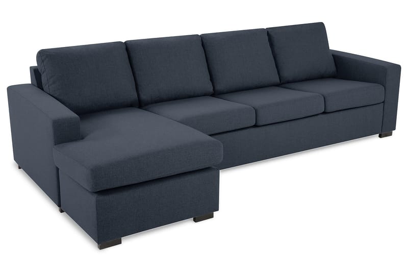 Crazy 4-sits Vändbar L-formad Divansoffa i Tyg - Blå - Möbler - Soffa - Divansoffa & schäslongsoffa - 4 sits soffa med divan