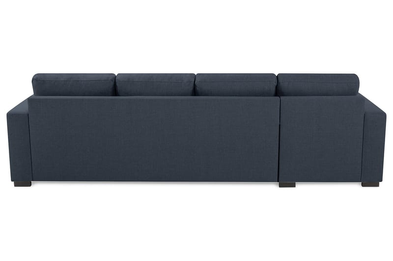 Crazy 4-sits Vändbar L-formad Divansoffa i Tyg - Blå - Möbler - Soffa - Divansoffa & schäslongsoffa - 4 sits soffa med divan