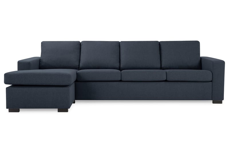 Crazy 4-sits Vändbar L-formad Divansoffa i Tyg - Blå - Möbler - Soffa - Divansoffa & schäslongsoffa - 4 sits soffa med divan