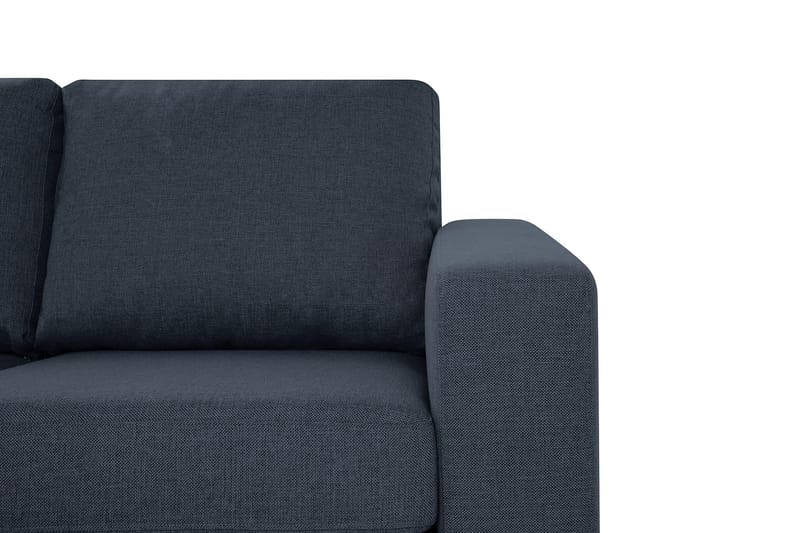 Crazy 4-sits Vändbar L-formad Divansoffa i Tyg - Blå - Möbler - Soffa - Divansoffa & schäslongsoffa - 4 sits soffa med divan