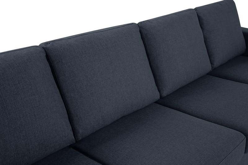 Crazy 4-sits Vändbar L-formad Divansoffa i Tyg - Blå - Möbler - Soffa - Divansoffa & schäslongsoffa - 4 sits soffa med divan