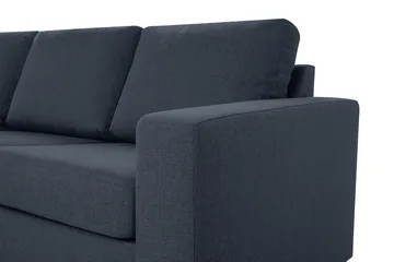 Crazy 4-sits Vändbar L-formad Divansoffa i Tyg - Blå - Möbler - Soffa - Divansoffa & schäslongsoffa - 4 sits soffa med divan