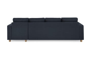 Crazy 4-sits Vändbar L-formad Divansoffa i Tyg - Blå - Möbler - Soffa - Divansoffa & schäslongsoffa - 4 sits soffa med divan