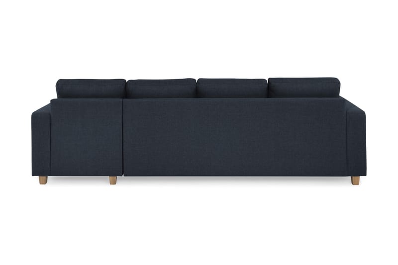 Crazy 4-sits Vändbar L-formad Divansoffa i Tyg - Blå - Möbler - Soffa - Divansoffa & schäslongsoffa - 4 sits soffa med divan