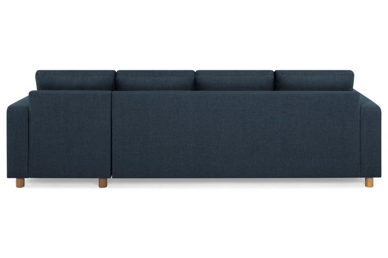 Crazy 4-sits Vändbar L-formad Divansoffa i Tyg - Blå - Möbler - Soffa - Divansoffa & schäslongsoffa - 4 sits soffa med divan