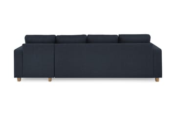 Crazy 4-sits Vändbar L-formad Divansoffa i Tyg - Blå - Möbler - Soffa - Divansoffa & schäslongsoffa - 4 sits soffa med divan
