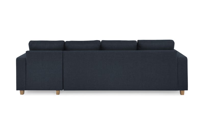 Crazy 4-sits Vändbar L-formad Divansoffa i Tyg - Blå - Möbler - Soffa - Divansoffa & schäslongsoffa - 4 sits soffa med divan