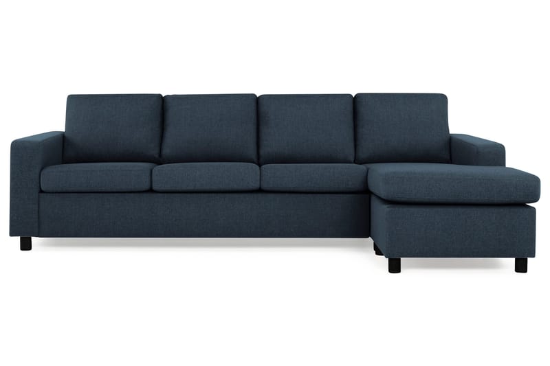 Crazy 4-sits Vändbar L-formad Divansoffa i Tyg - Blå - Möbler - Soffa - Divansoffa & schäslongsoffa - 4 sits soffa med divan
