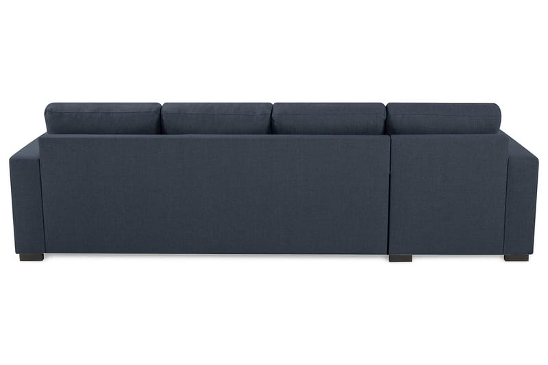 Crazy 4-sits Vändbar L-formad Divansoffa i Tyg - Blå - Möbler - Soffa - Divansoffa & schäslongsoffa - 4 sits soffa med divan