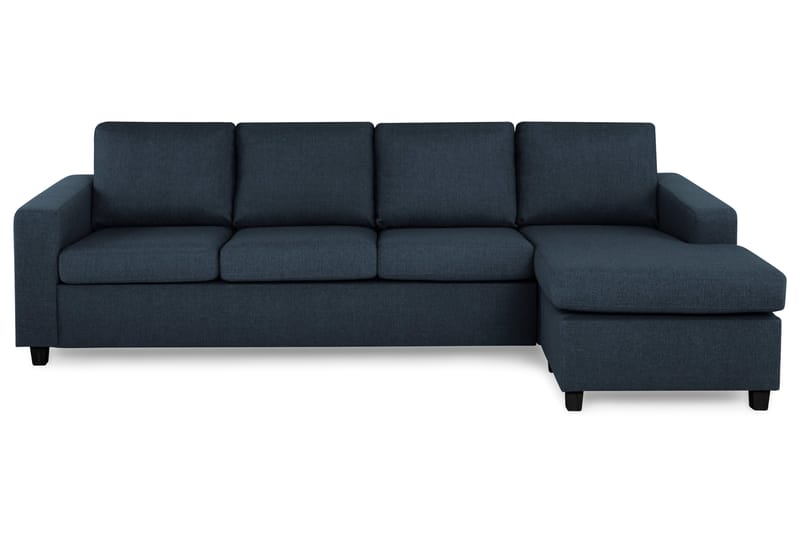 Crazy 4-sits Vändbar L-formad Divansoffa i Tyg - Blå - Möbler - Soffa - Divansoffa & schäslongsoffa - 4 sits soffa med divan
