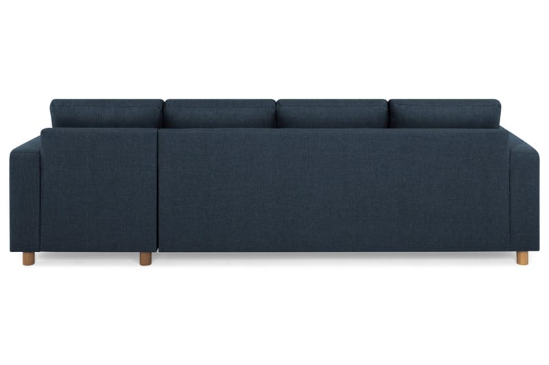 Crazy 4-sits Vändbar L-formad Divansoffa i Tyg - Blå - Möbler - Soffa - Divansoffa & schäslongsoffa - 4 sits soffa med divan