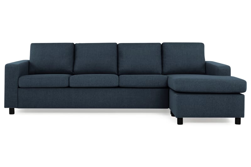 Crazy 4-sits Vändbar L-formad Divansoffa i Tyg - Blå - Möbler - Soffa - Divansoffa & schäslongsoffa - 4 sits soffa med divan
