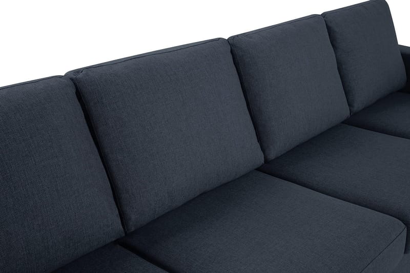 Crazy 4-sits Vändbar L-formad Divansoffa i Tyg - Blå - Möbler - Soffa - Divansoffa & schäslongsoffa - 4 sits soffa med divan