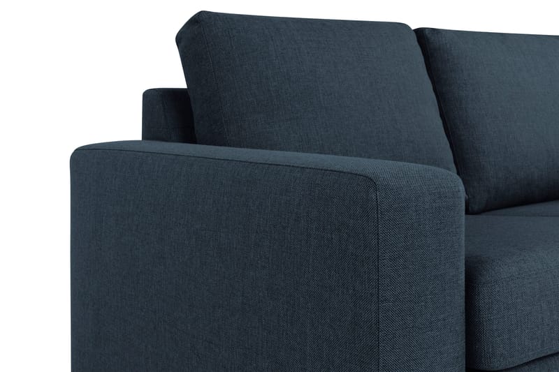 Crazy 4-sits Vändbar L-formad Divansoffa i Tyg - Blå - Möbler - Soffa - Divansoffa & schäslongsoffa - 4 sits soffa med divan