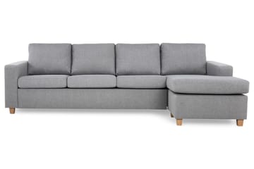 Crazy 4-sits Vändbar L-formad Divansoffa i Tyg - Grå - Möbler - Soffa - Divansoffa & schäslongsoffa - 4 sits soffa med divan