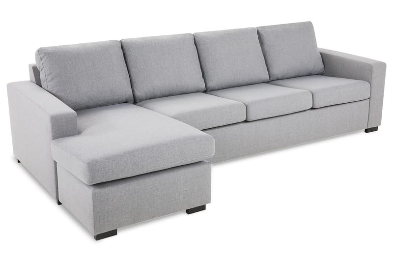 Crazy 4-sits Vändbar L-formad Divansoffa i Tyg - Grå - Möbler - Soffa - Divansoffa & schäslongsoffa - 4 sits soffa med divan