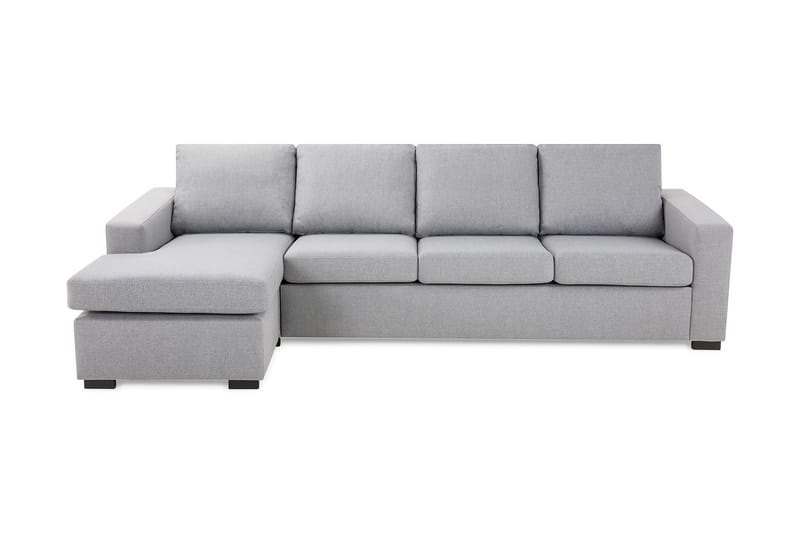 Crazy 4-sits Vändbar L-formad Divansoffa i Tyg - Grå - Möbler - Soffa - Divansoffa & schäslongsoffa - 4 sits soffa med divan