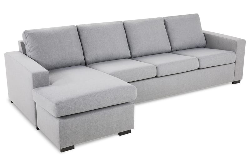 Crazy 4-sits Vändbar L-formad Divansoffa i Tyg - Grå - Möbler - Soffa - Divansoffa & schäslongsoffa - 4 sits soffa med divan