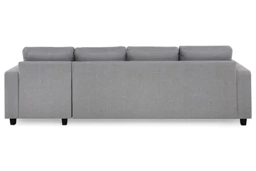 Crazy 4-sits Vändbar L-formad Divansoffa i Tyg - Grå - Möbler - Soffa - Divansoffa & schäslongsoffa - 4 sits soffa med divan