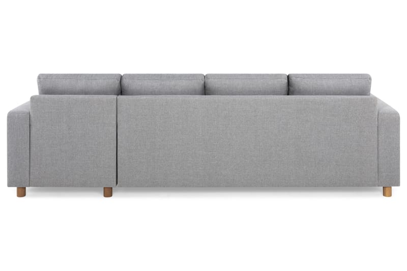 Crazy 4-sits Vändbar L-formad Divansoffa i Tyg - Grå - Möbler - Soffa - Divansoffa & schäslongsoffa - 4 sits soffa med divan