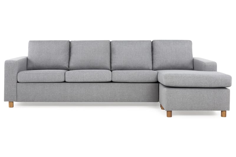 Crazy 4-sits Vändbar L-formad Divansoffa i Tyg - Grå - Möbler - Soffa - Divansoffa & schäslongsoffa - 4 sits soffa med divan