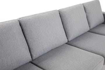 Crazy 4-sits Vändbar L-formad Divansoffa i Tyg - Grå - Möbler - Soffa - Divansoffa & schäslongsoffa - 4 sits soffa med divan
